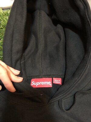 Supreme Cross Box Logo Hooded Sweatshirt Black | eBay