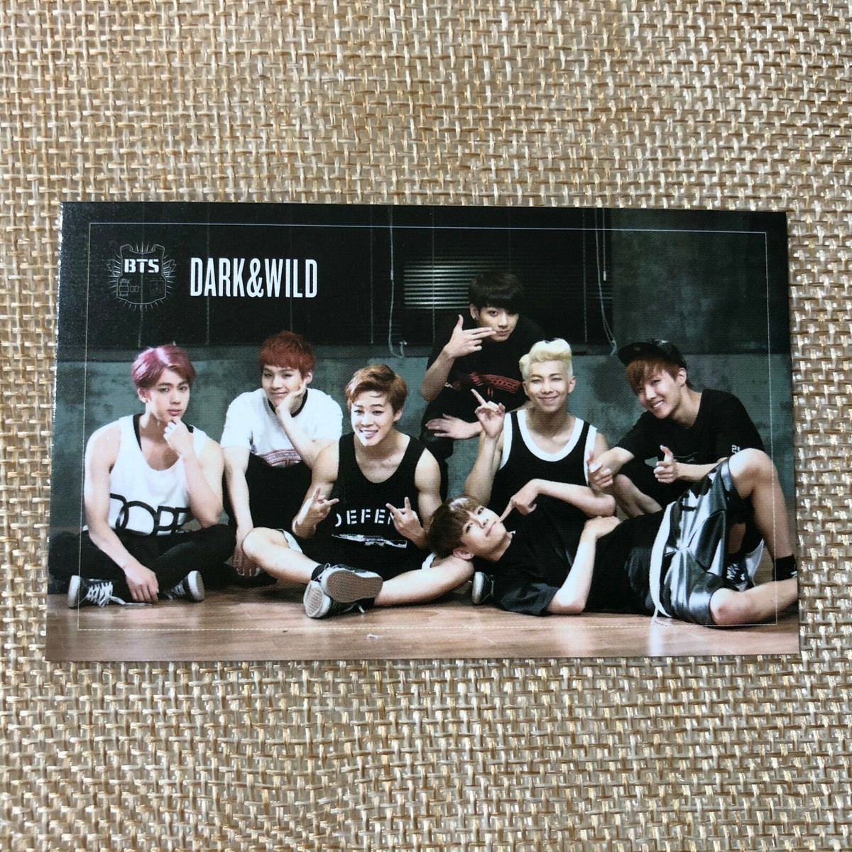 BTS Group #2[ Dark & Wild Official Photocard ] 1st Studio Album