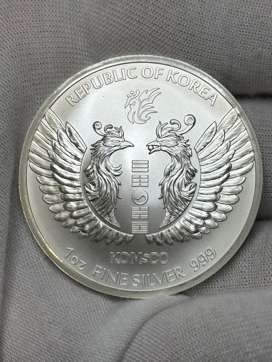 2024 South Korean KOMSCO Phoenix 1 oz Silver BU Coin | eBay
