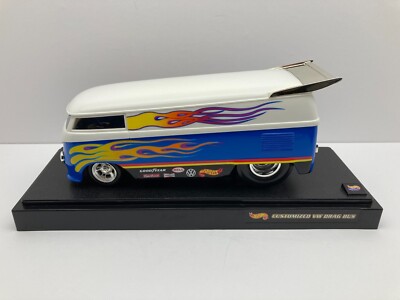 Hot Wheels Customized VW Volkswagen Drag Bus Collectible 1:18 Blue