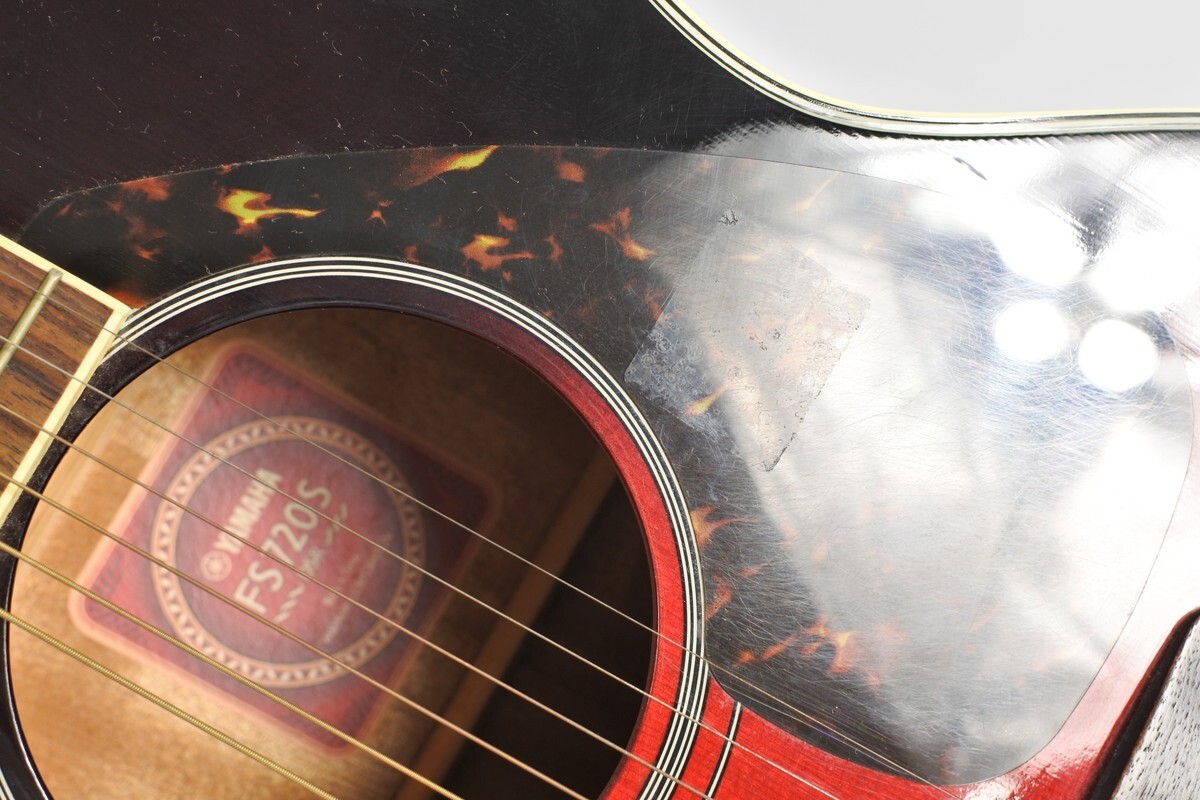 Yamaha FS720S DSR Folk Acoustic Guitar Dust Sun Red Sold as-is | eBay