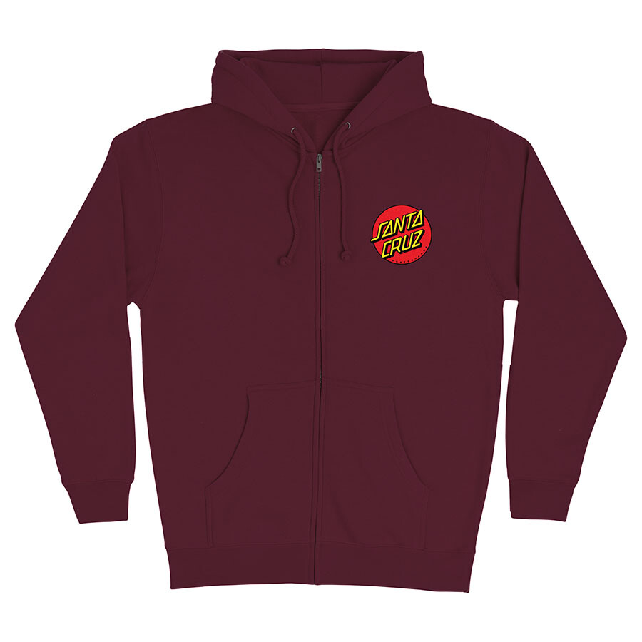 Santa Cruz Keith Meek SLASHER ZIP UP Skateboard Hoodie MAROON | eBay