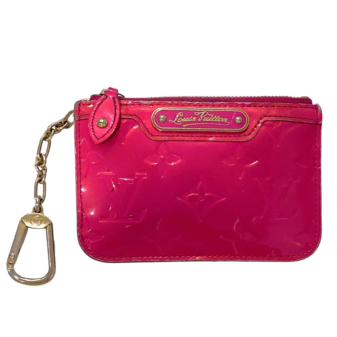 Authentic Louis Vuitton Rose Pop Hot Pink LV Monogram Cles