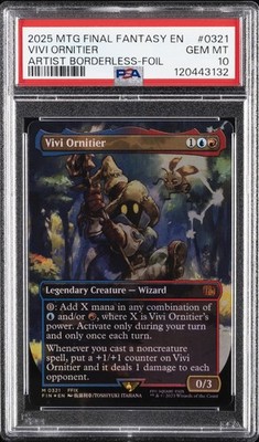 2025 MTG FINAL FANTASY ARTIST BORDERLESS-FOIL #0321 VIVI ORNITIER