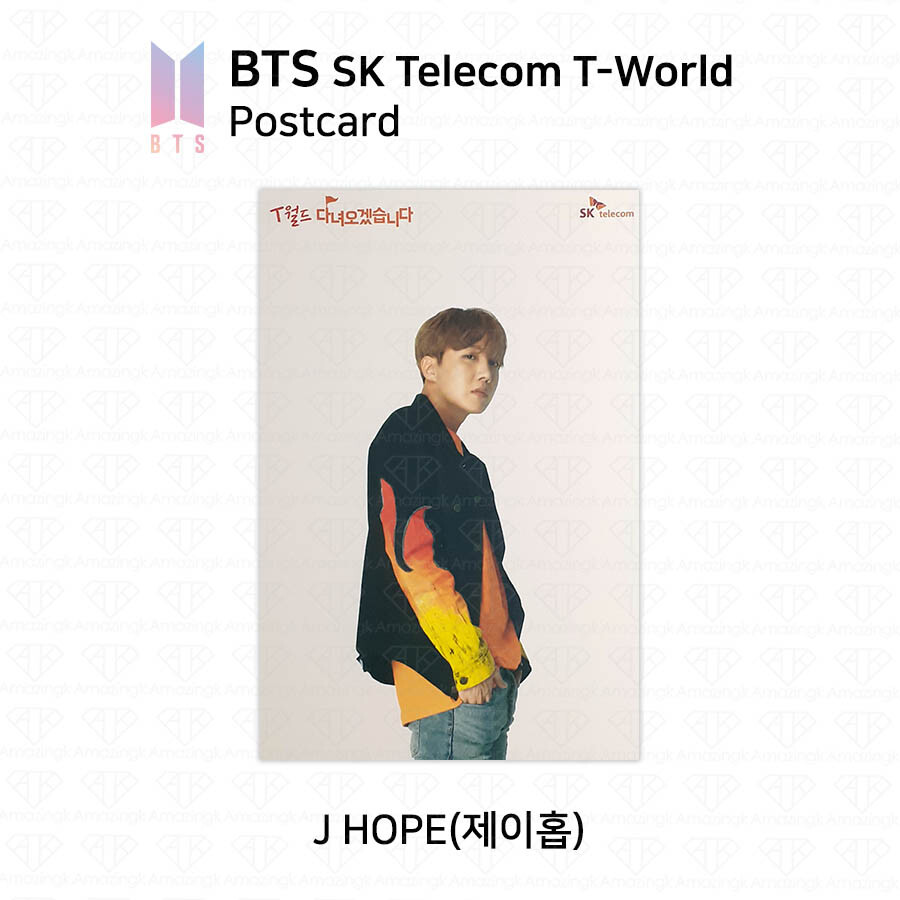 BTS X SK Telecom TWorld Postcard Jungkook Jimin V Jhope Suga Jin