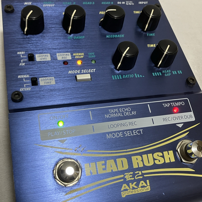 Akai E2 Headrush Delay/Tape Echo and Looper Effects Pedal Tested
