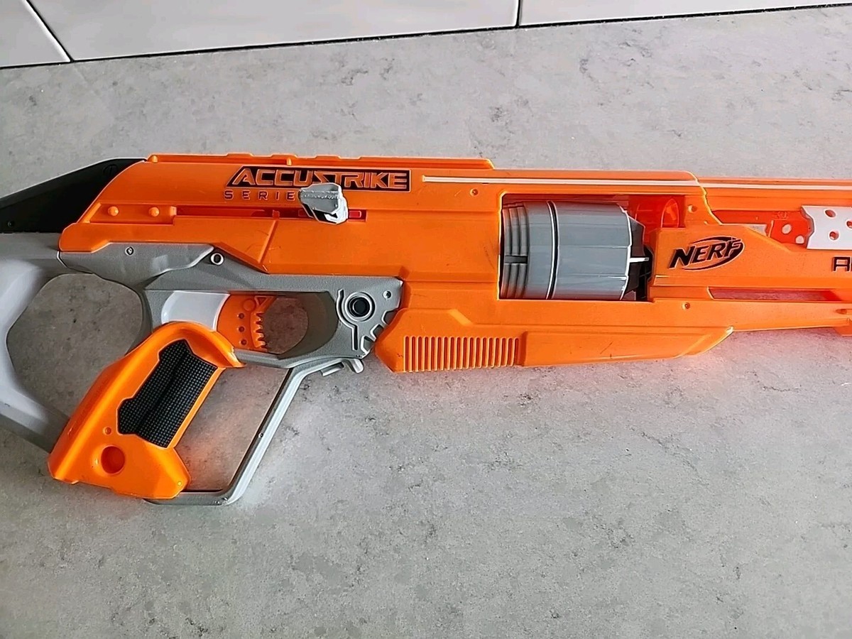 Nerf N-STRIKE ELITE AccuStrike Series AlphaHawk Blaster Gun Orange