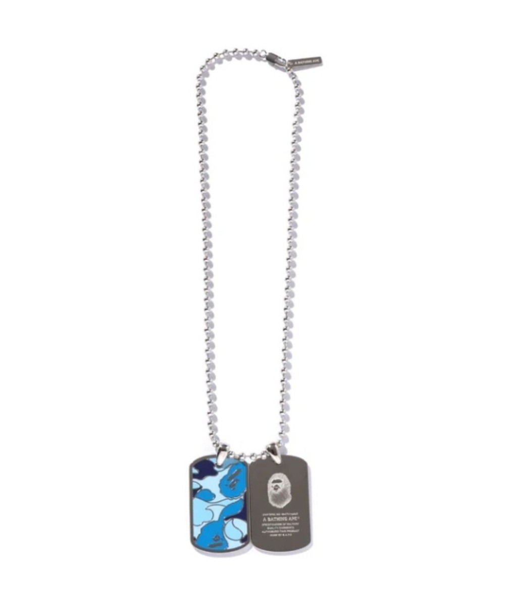 A Bathing Ape ABC CAMO DOG TAG SET NECKLACE Silver 1K80-182-002 | eBay