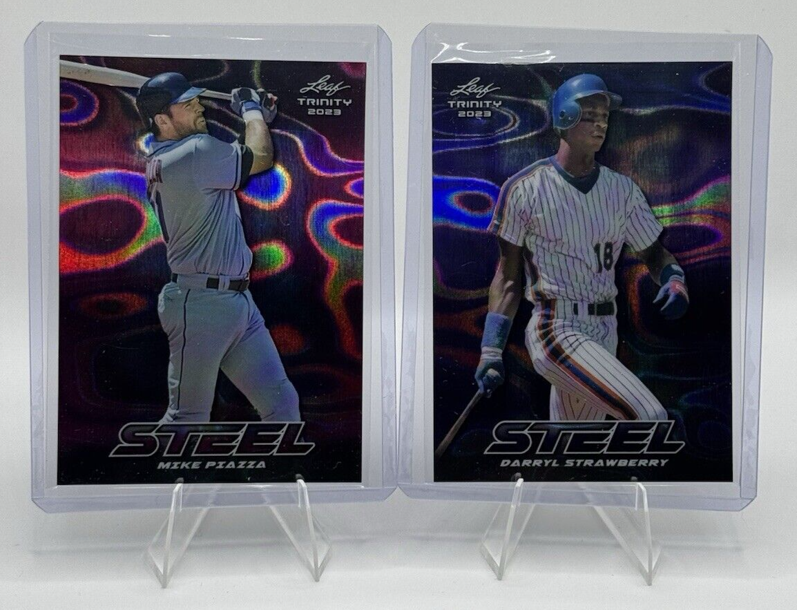 Mike Piazza Darryl Strawberry 2023 Leaf Trinity 20/25 - 22/49 Card