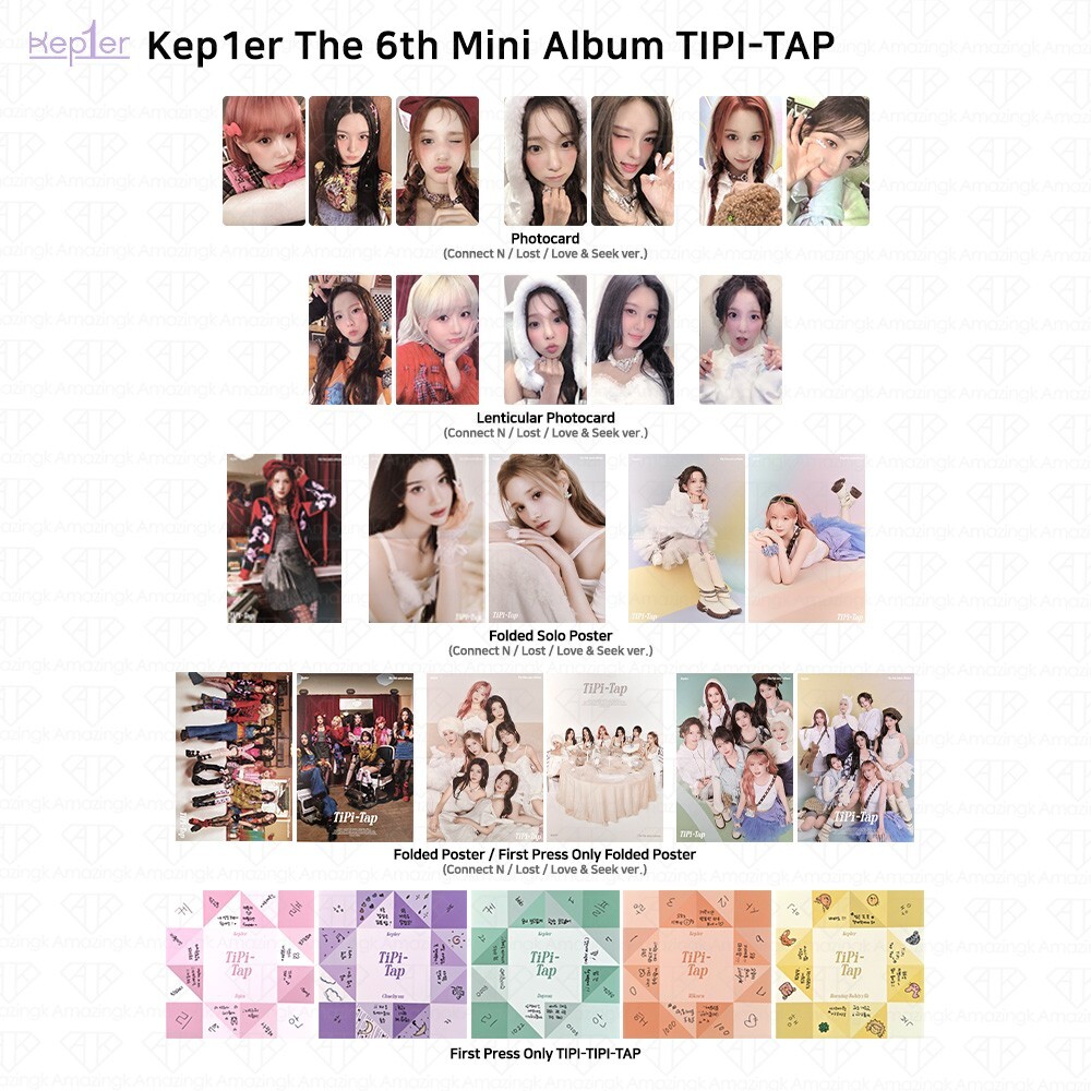 Kep1er The 6th Mini Album TIPI-TAP Official Photocard Poster