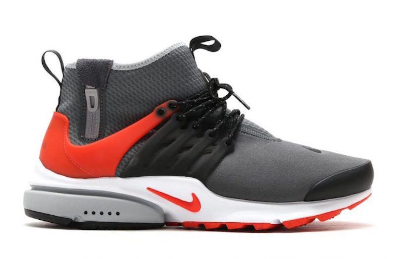 Nike Air Presto Mid Utility Dark Grey Red Black White 10 Acronym