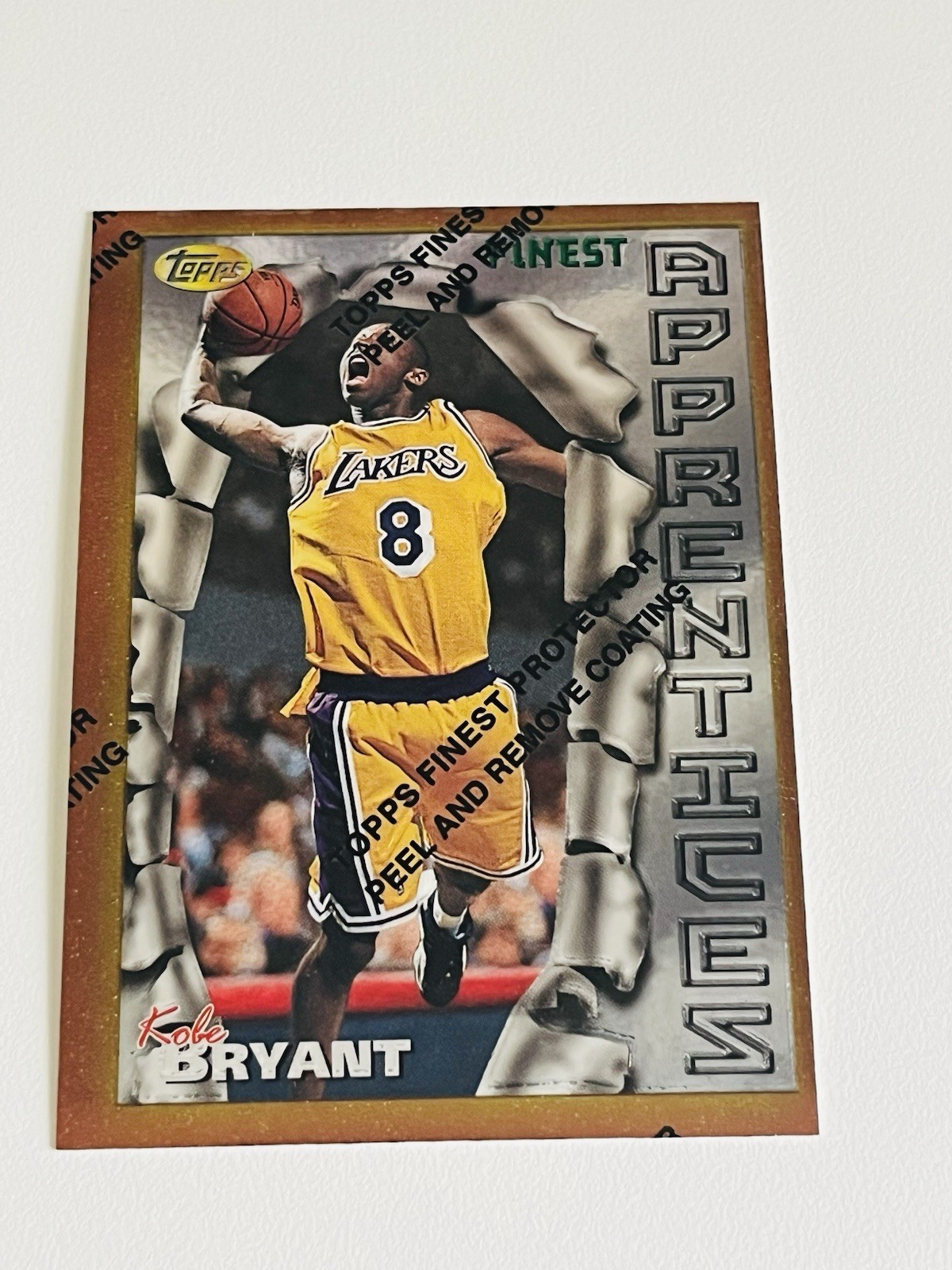Kobe Bryant 1996 Topps Finest #74 Bronze - Base (with Coating
