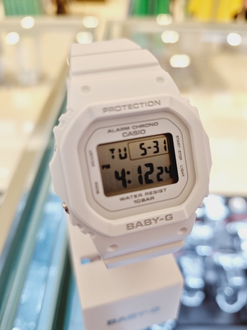 Casio Baby-G BGD-565-7 Resin Strap Women Watch White Original New