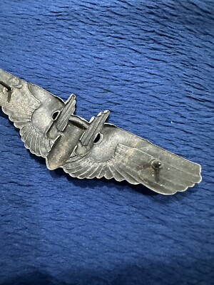 Vintage 1940s Original WW2 US Army Air Force Aerial Gunner Wings 3