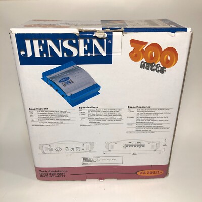 Jensen Car Amplifier 300watt Rare Old School MOSFET XA 3022Lx