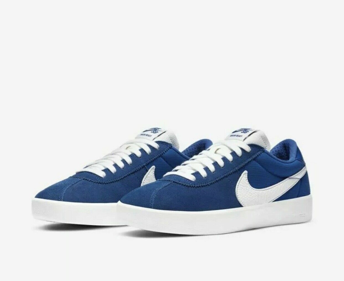 NIKE SB BRUIN REACT SKATEBOARD SHOES ROYAL BLUE/WHITE CJ1661-404