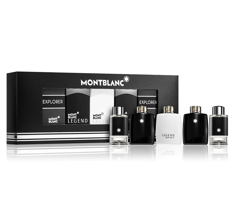 Mont Blanc 5 Pieces Mini Set 2x Legend, 2x Explorer, Spirit 0.15oz