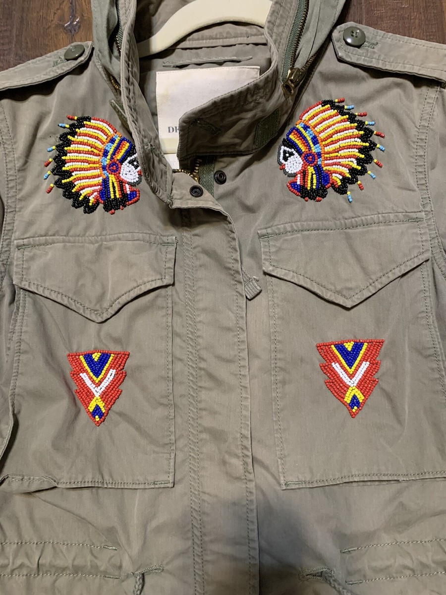 Denim Supply Ralph Lauren Beaded M65 Military Jacket M