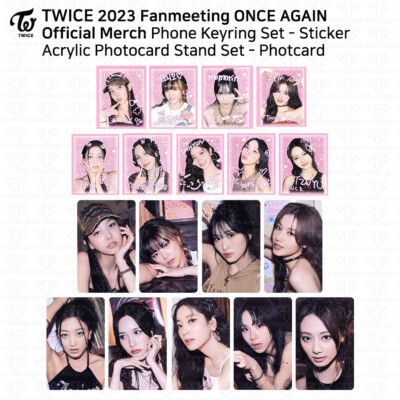 TWICE Fan Meeting ONCE AGAIN Official MD Acrylic stand Photocard
