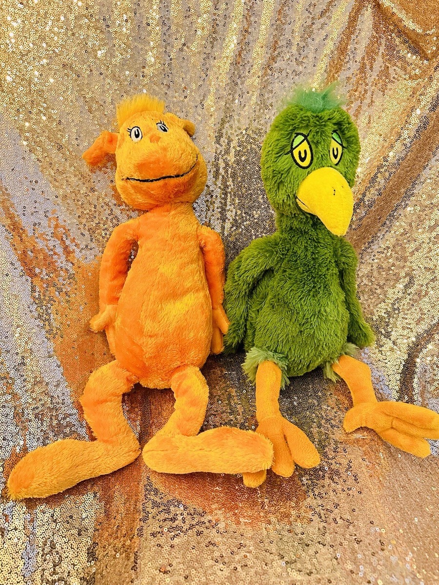 Dr Seuss Kohl's Plush lot of 2 Oh Say Can You Say Green Bird The