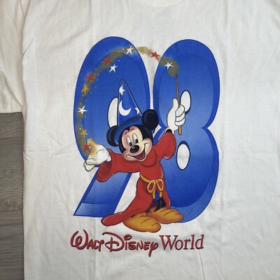 Rare Vintage WALT DISNEY World Mickey Mouse 98 Wizard 1998 T Shirt