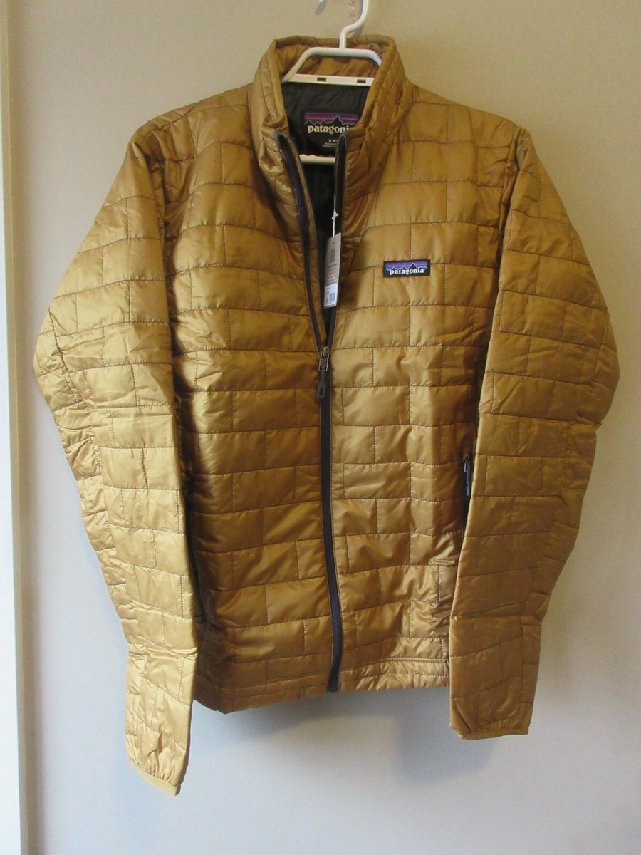 Mens New Patagonia Nano Puff Jacket Size Small Raptor Brown | eBay