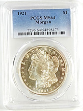 PCGS 1921 年摩根美元硬币(1878-1921) | eBay
