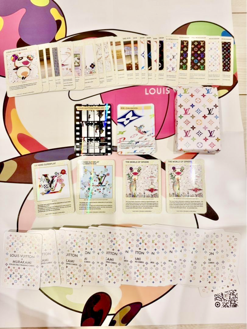 Louis Vuitton x Takashi Murakami 50 Trading Cards Set with Box