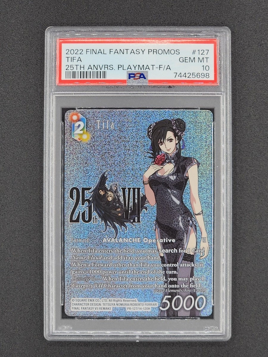 Tifa Final Fantasy TCG 25th Anniversary Promo PR-127 Full Art Foil