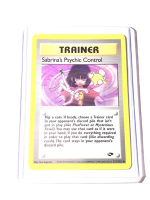 SABRINA'S PSYCHIC CONTROL - Gym Challenge - 121/132 - Uncommon