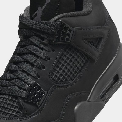 Air Jordan 4 Retro Black Cat 2025 FV5029-010 Men's GS Sizes 8-13