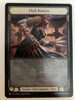 Flesh and Blood Extended Rainbow Foil Flick Knives Legendary