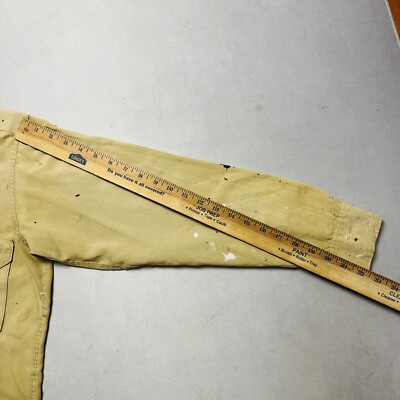 Vintage 50s Hercules Sears Button Up Work Shirt Paint Thrashed