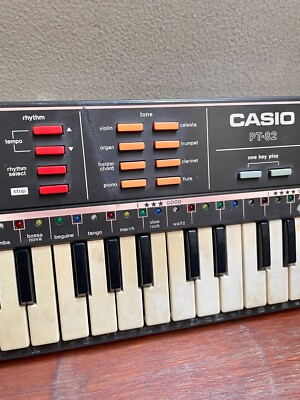Casio PT-82 32-Key Mini Synthesizer 1980s Black | eBay