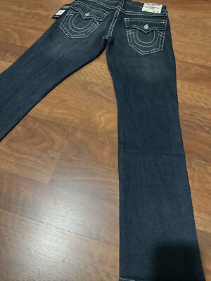 True Religion Ricky Big T Flap “Dark Smoky Wash” 32x34 Relaxed