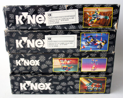 4X RARE VINTAGE 1996 KNEX SPACE VEHICLE AIPLANE CAR 20823 20822