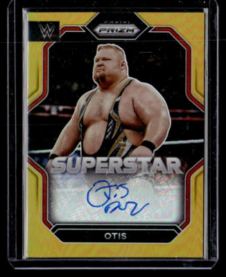 Otis 2023 Panini Prizm WWE SuperStar Auto Autograph Gold Prizm /10