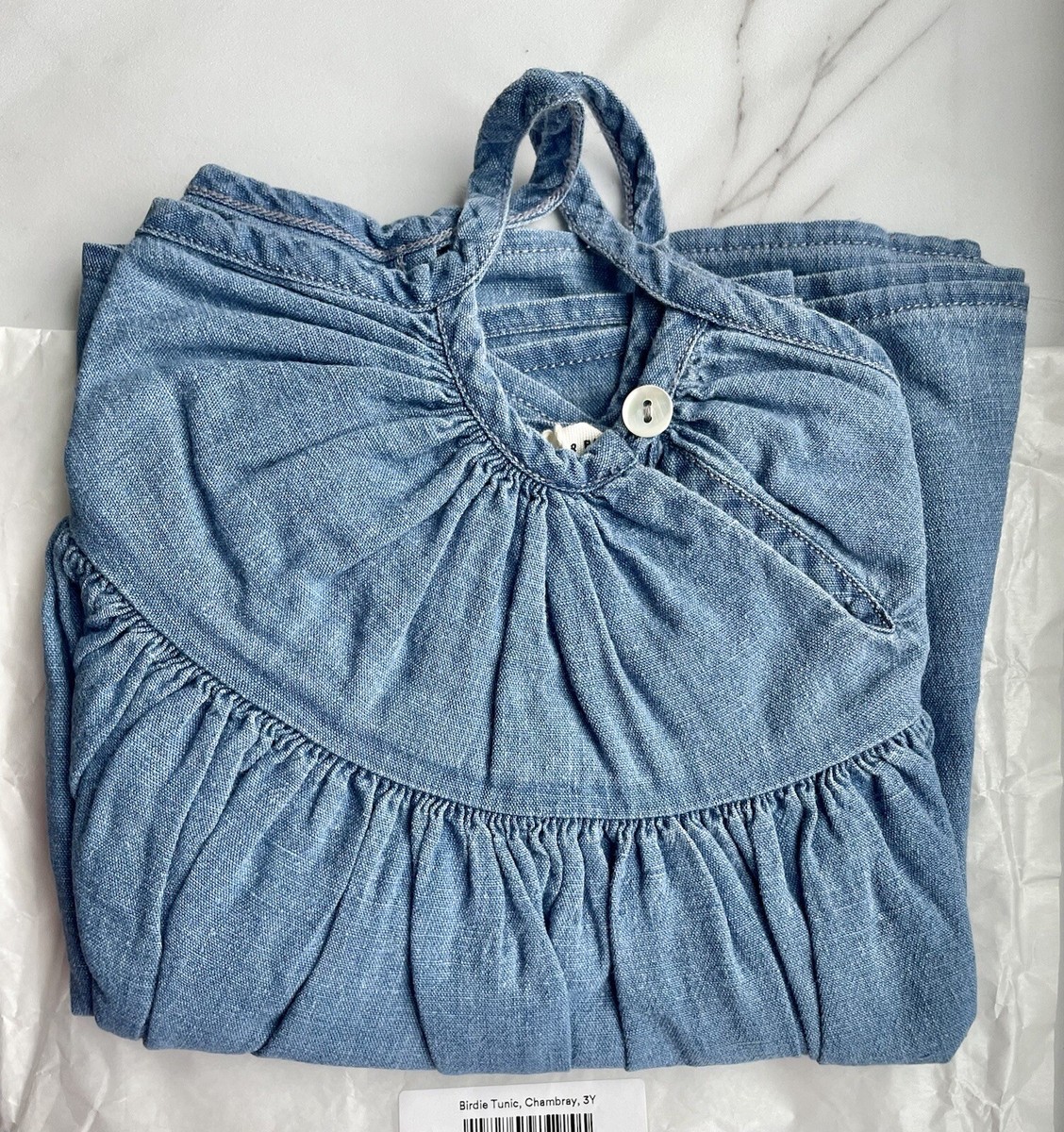 Soor Ploom SP Chambray Birdie Tunic Top Size 3 NWT | eBay