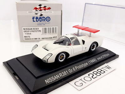 EBBRO 1:43 scale Nissan R381 Group 6 Prototype 1968 (White) #493