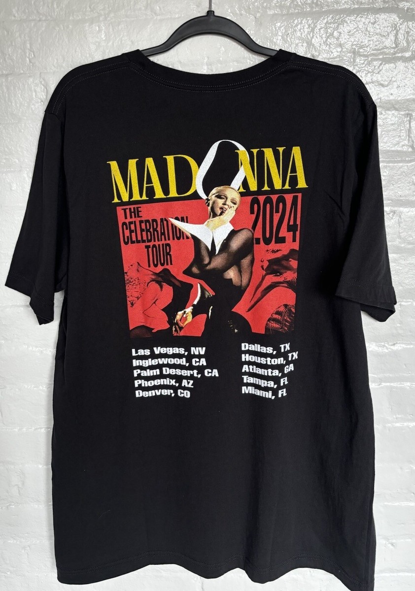 madonna the celebration tour Merch graphic T Shirt Size X-Large | eBay