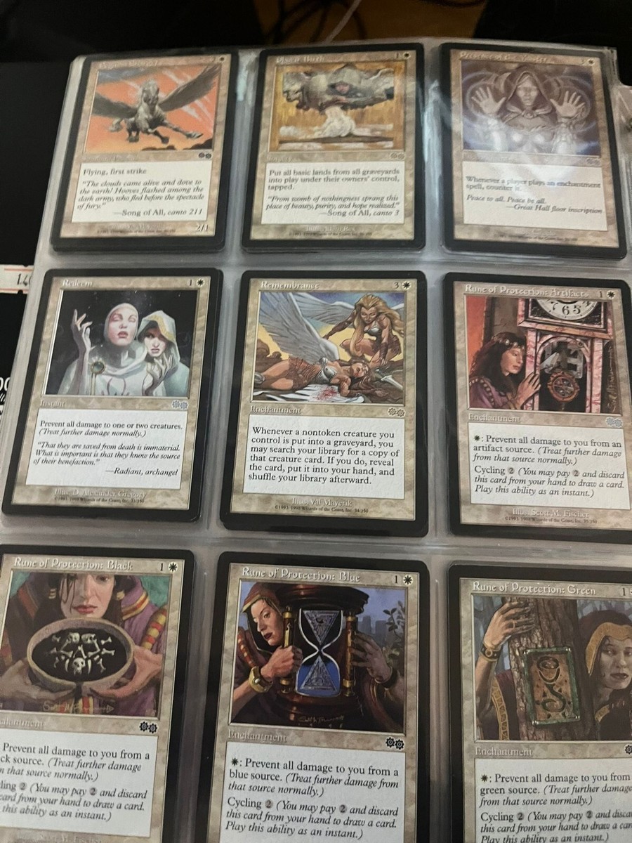 MTG URZA'S SAGA MOSTLY EX+- NM - SAGA DI URZA - FULL COMPLETE SET