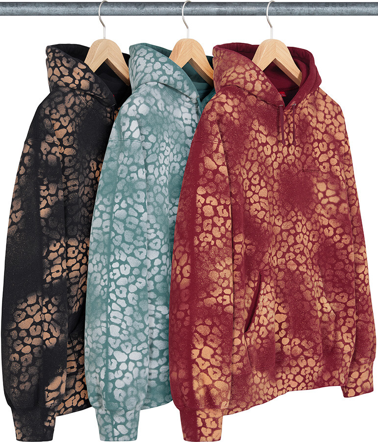 Supreme Bleached Leopard Hooded Sweatshirt FW21 (FW21SW64) Men's