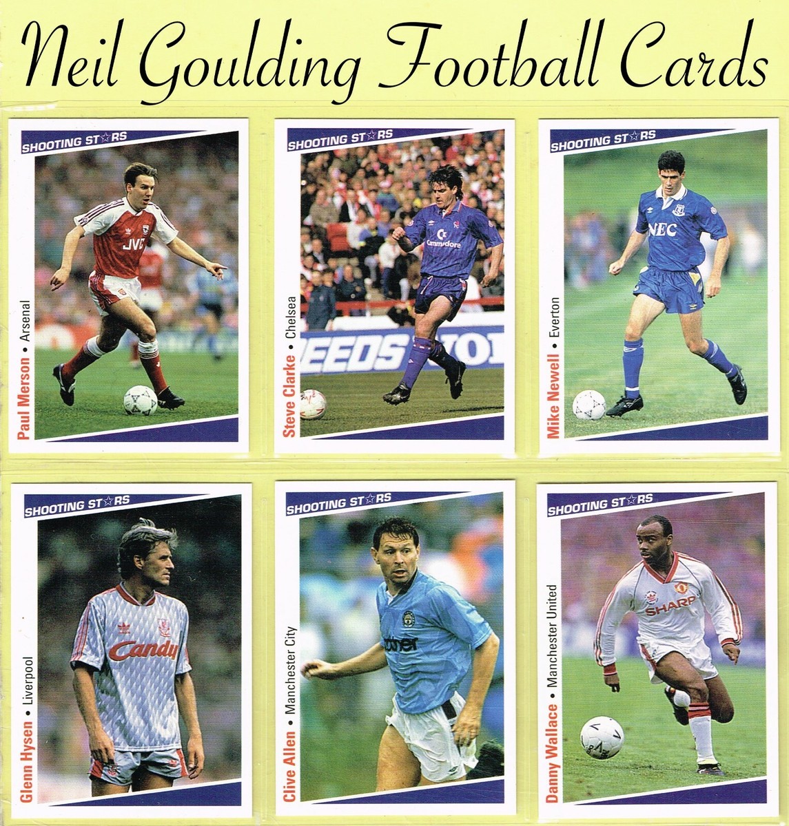 Merlin First Division 1991-92 ☆ SHOOTING STARS ☆ Football Cards