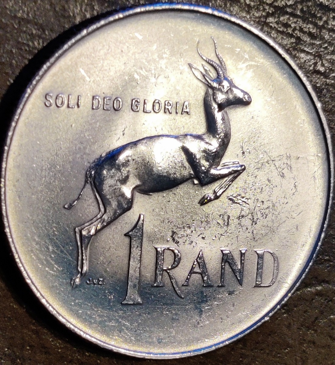 SOUTH AFRICA 1966 1 RAND SUID AFRIKA SILVER WORLD COIN KM#: 70.2