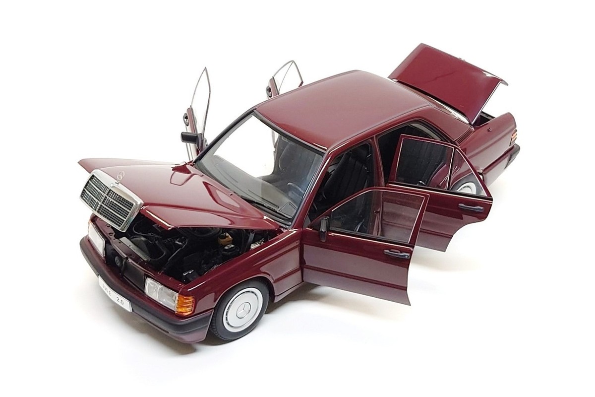 AUTOart 1:18 Mercedes-Benz 190E 2.0 in Barolo Red | eBay