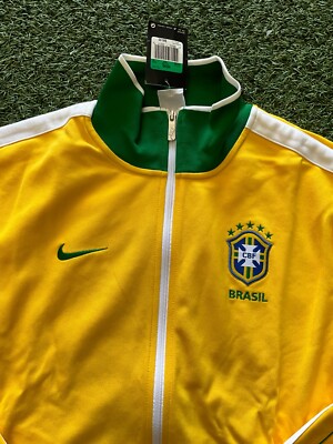 Nike Brazil N98 Men's Anthem Jacket 2010 - Yellow | eBay