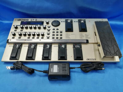 Boss GT-6 Multi-Effect Guitar Pedal with Power Adapter for