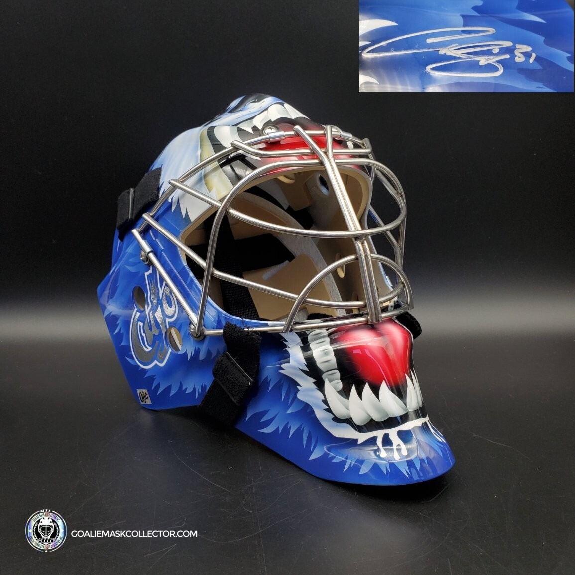 Curtis Joseph Signed Goalie Mask Toronto Classic CUJO Mad Dog