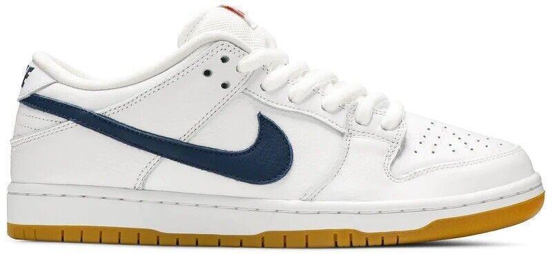 Size 11 - Nike Dunk Pro ISO SB Low Orange Label - White Navy for