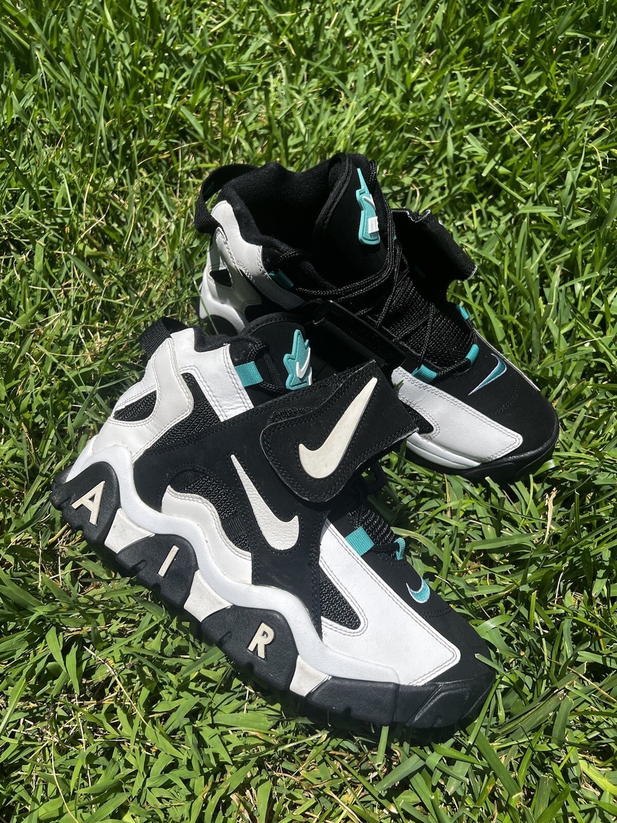 CLEAN Nike size 9 Air Barrage Mid Cabana Blue 2020 shoes (AT7847